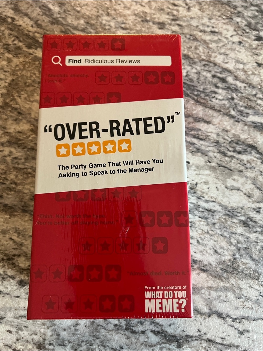 What Do You Meme Over-Rated Party Game NIP
